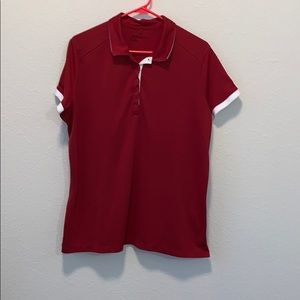 Nike crimson golf polo